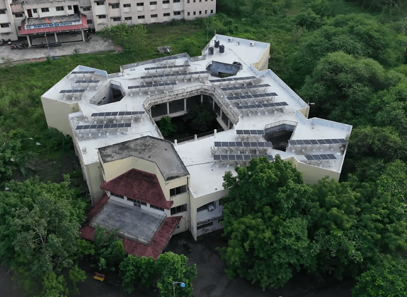 D Block aerial view