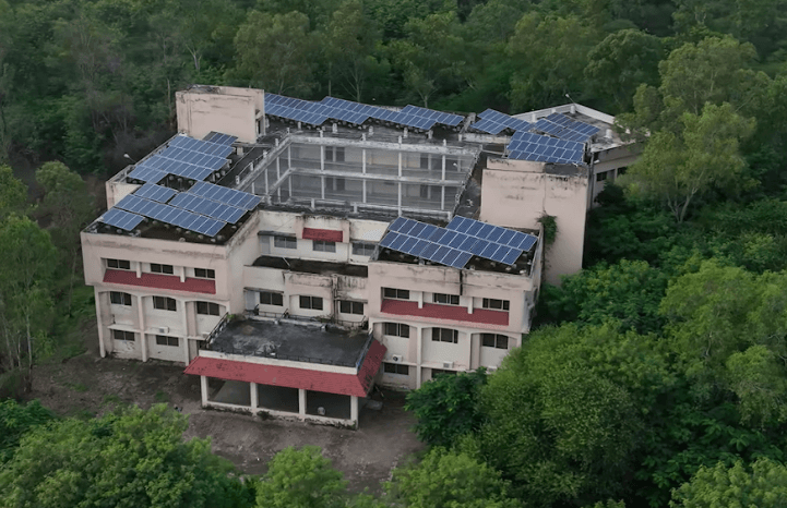 F Block aerial view