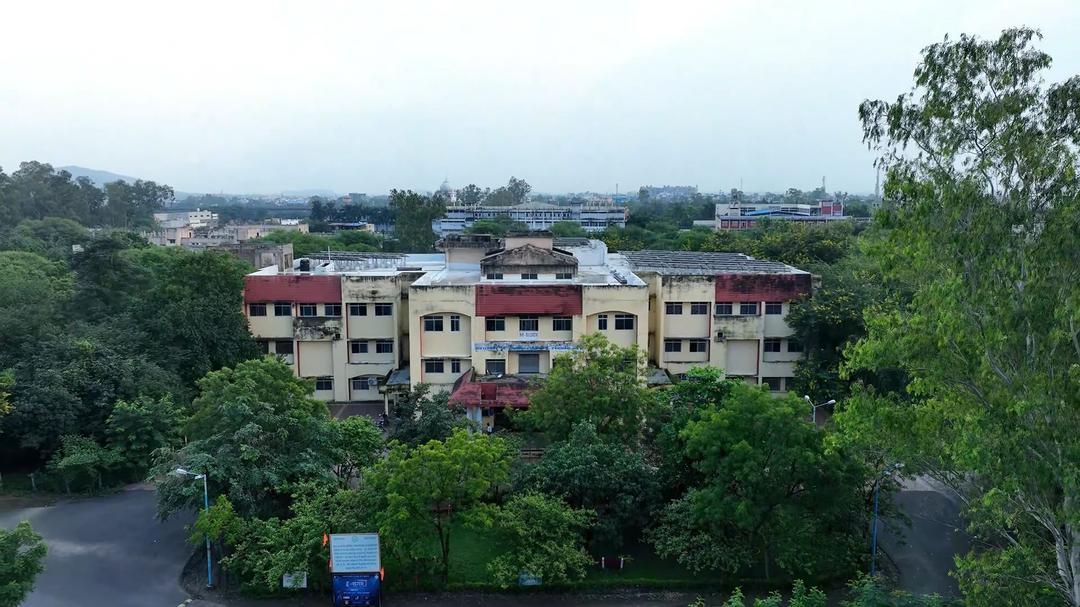 M Block aerial view